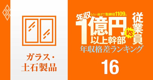 
1億円以上稼ぐ取締役1109人はもらい過ぎ!? 「年収1億円以上幹部」と従業員の年収格差ランキング＃16
